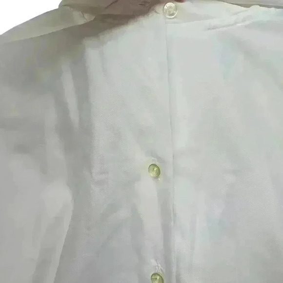 Vintage Classic Fashions Classic White Sheer Button Up Shirt Size 14 *Read* - Picture 14 of 16